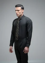 پیراهن جناقی مشکی - Image 3