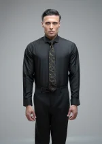 پیراهن جناقی مشکی - Image 2